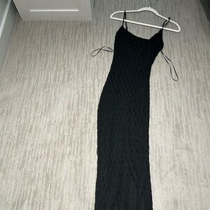 Bardot BLACK Women's Adoni Mesh Slip Dress size LARGE